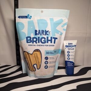 NWT Bark Bright Dental Chews Small & NWT Bark Bright Dental Gel